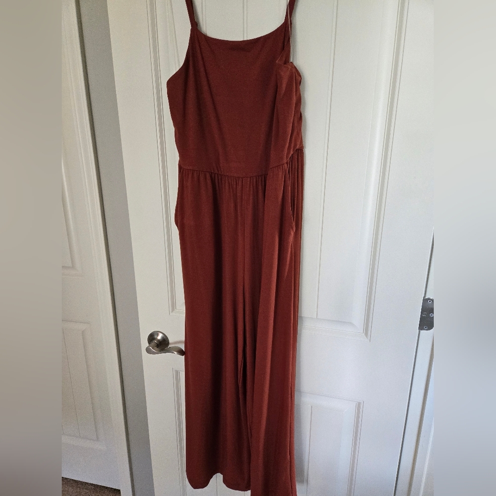Dark Burnt Orange Jumpsuit